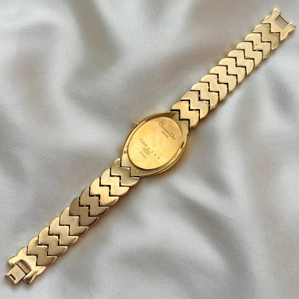 AUTHENTIC RARE VINTAGE DIOR GOLD WATCH - Picture 6 of 7